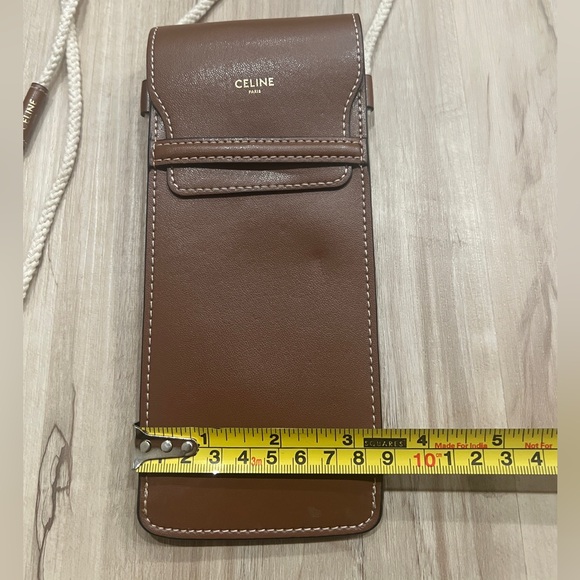 Celine Leather Phone Sunglass Pouch Crossbody Strap - Picture 6 of 9